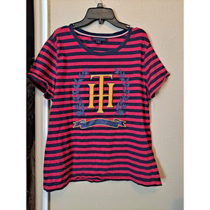 Tommy Hilfiger Red and Blue Shirt